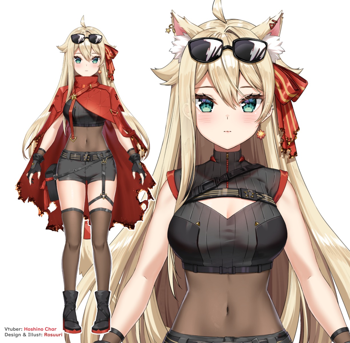 animal_ears garter megane rosuuri thighhighs