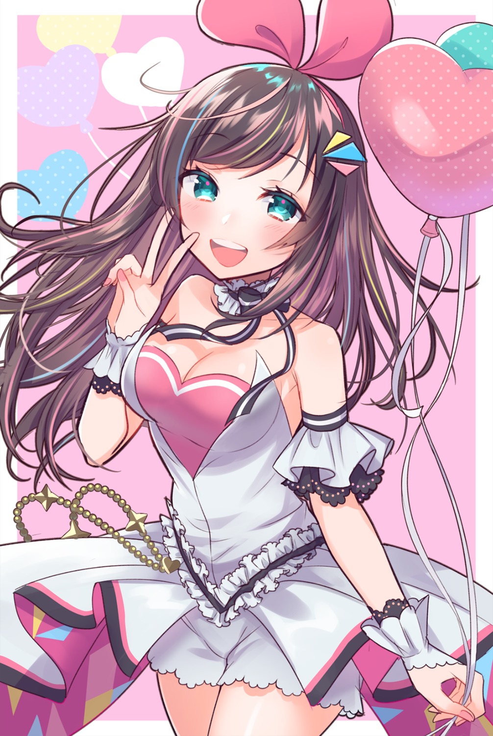 a.i._channel cleavage haruyuki_14 kizuna_ai