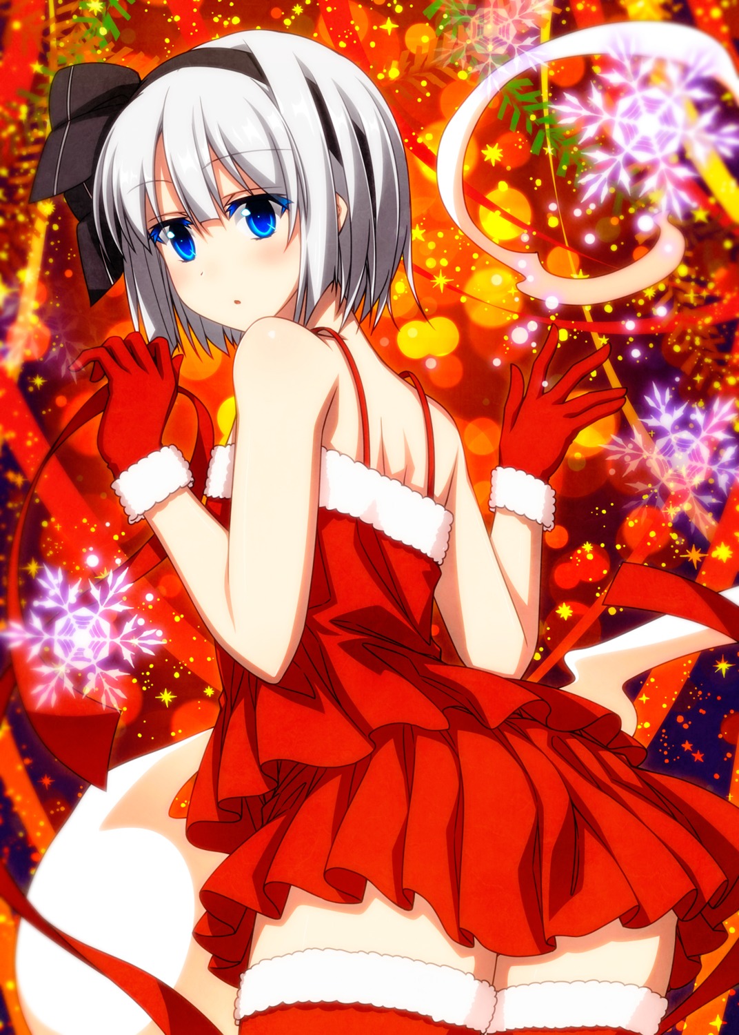 christmas konpaku_youmu sazanami_mio thighhighs touhou