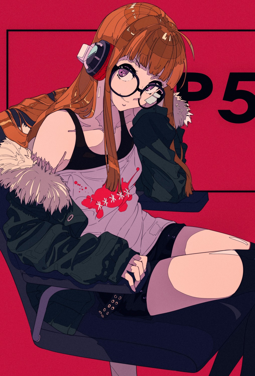 cogecha headphones megane persona_5 sakura_futaba