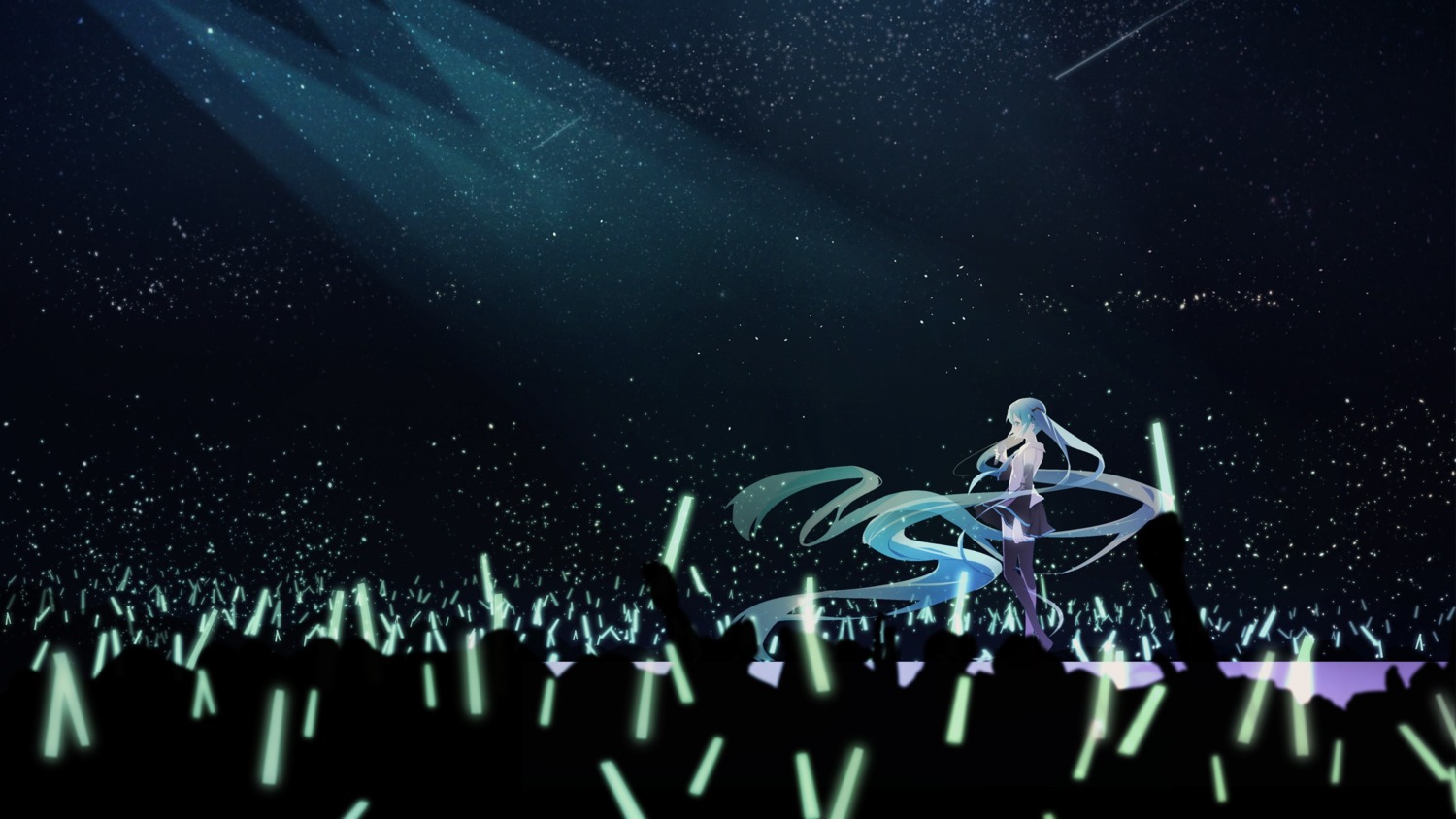 anna_(anna1997) hatsune_miku landscape thighhighs vocaloid