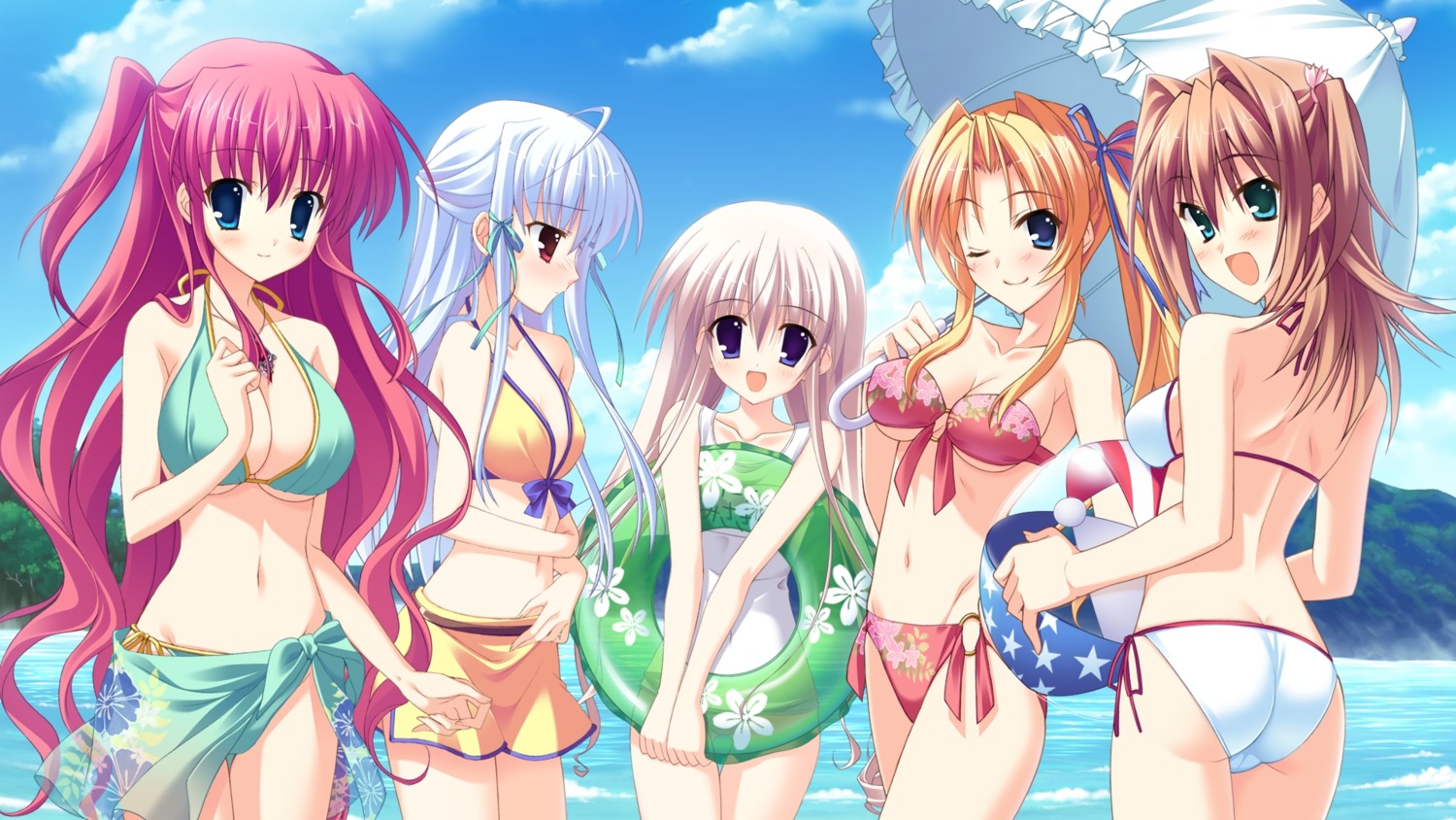 amatsu_touko bikini cleavage hinata_mutsuki marginal_skip misagiri_kanade mitha miyazaki_yukina moonstone neithright_heithlover sheila_el_elise swimsuits wallpaper