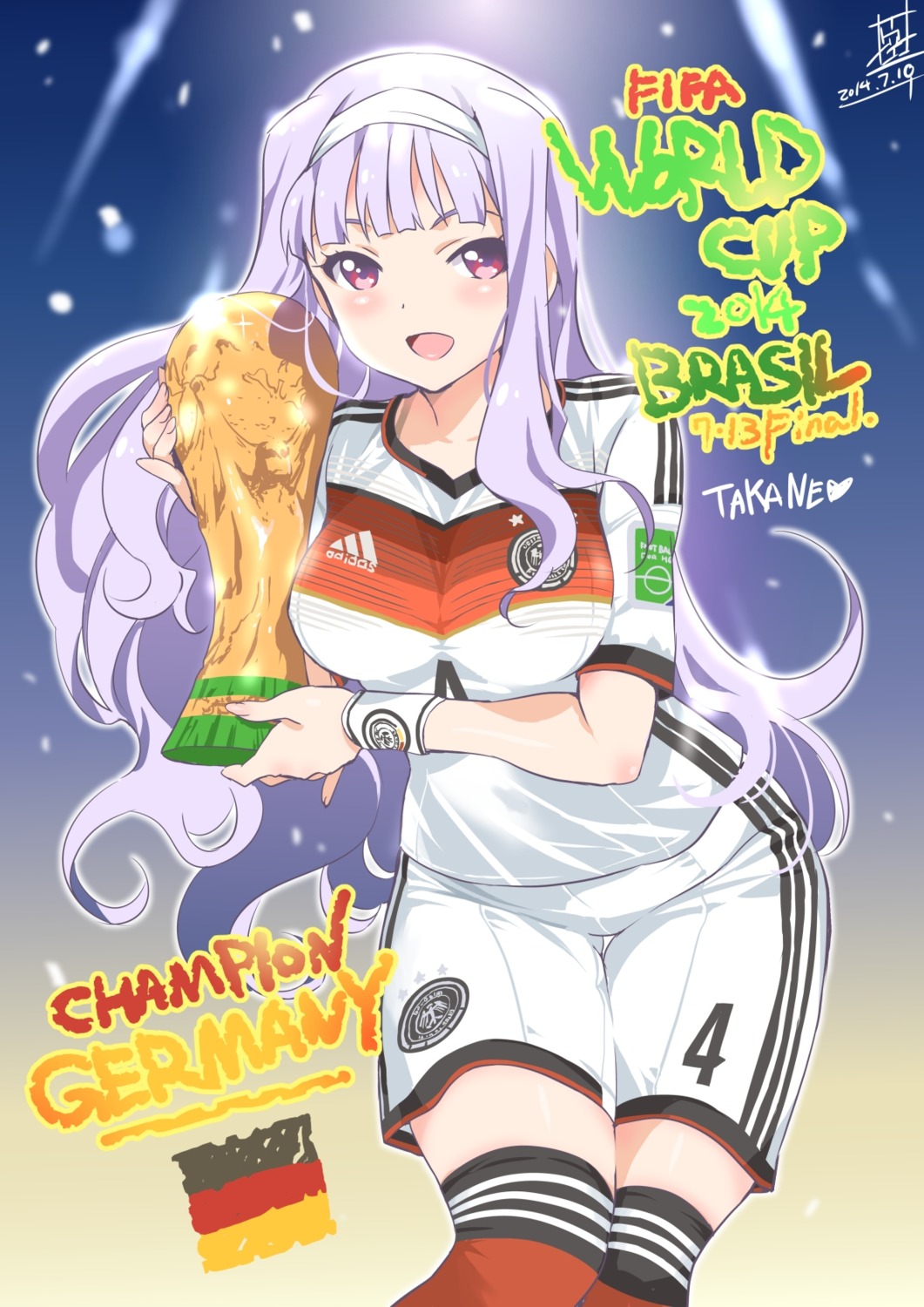 inoue_sora shijou_takane soccer the_idolm@ster