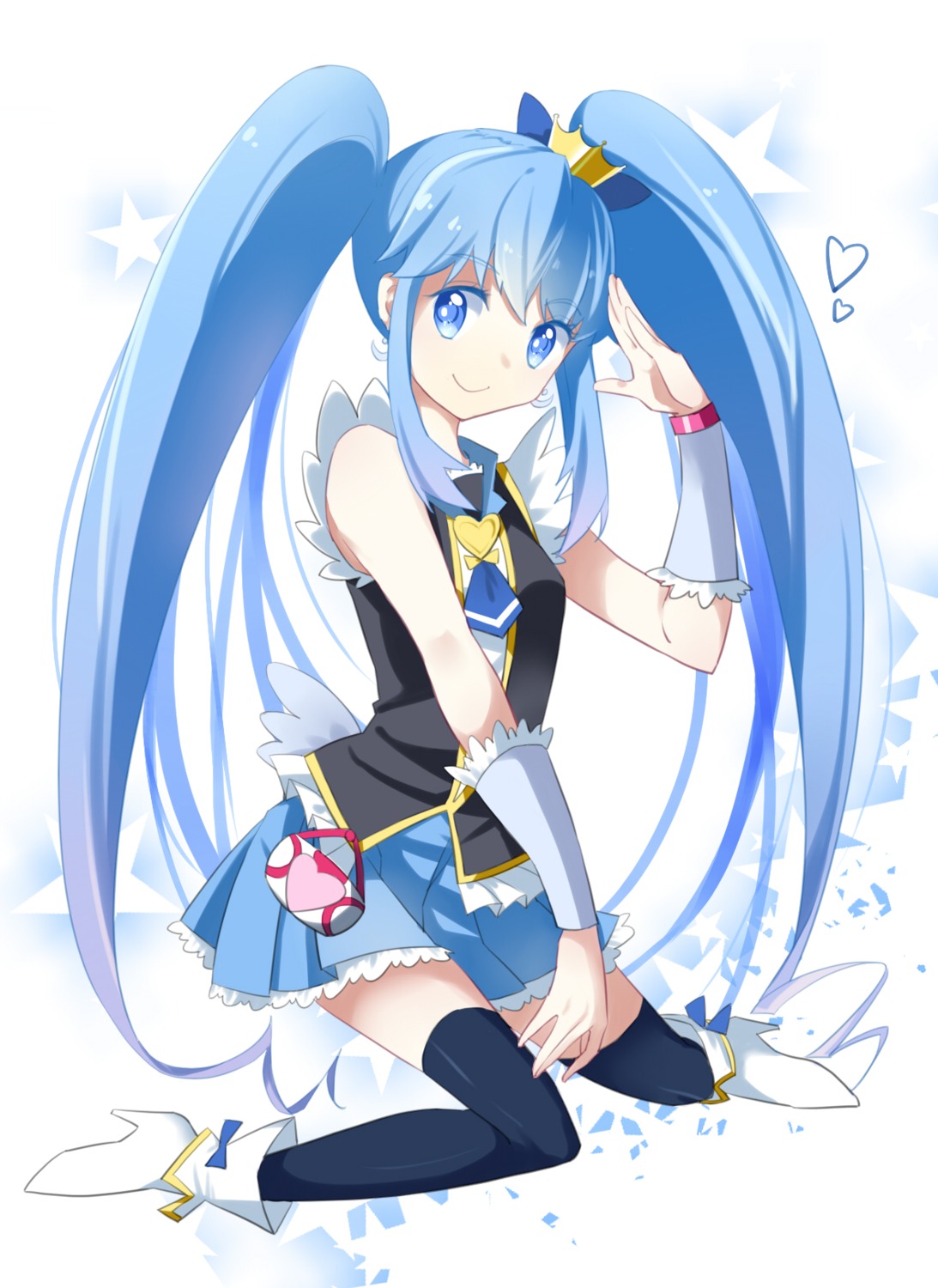 buts happiness_charge_precure! pretty_cure shirayuki_hime_(precure) thighhighs