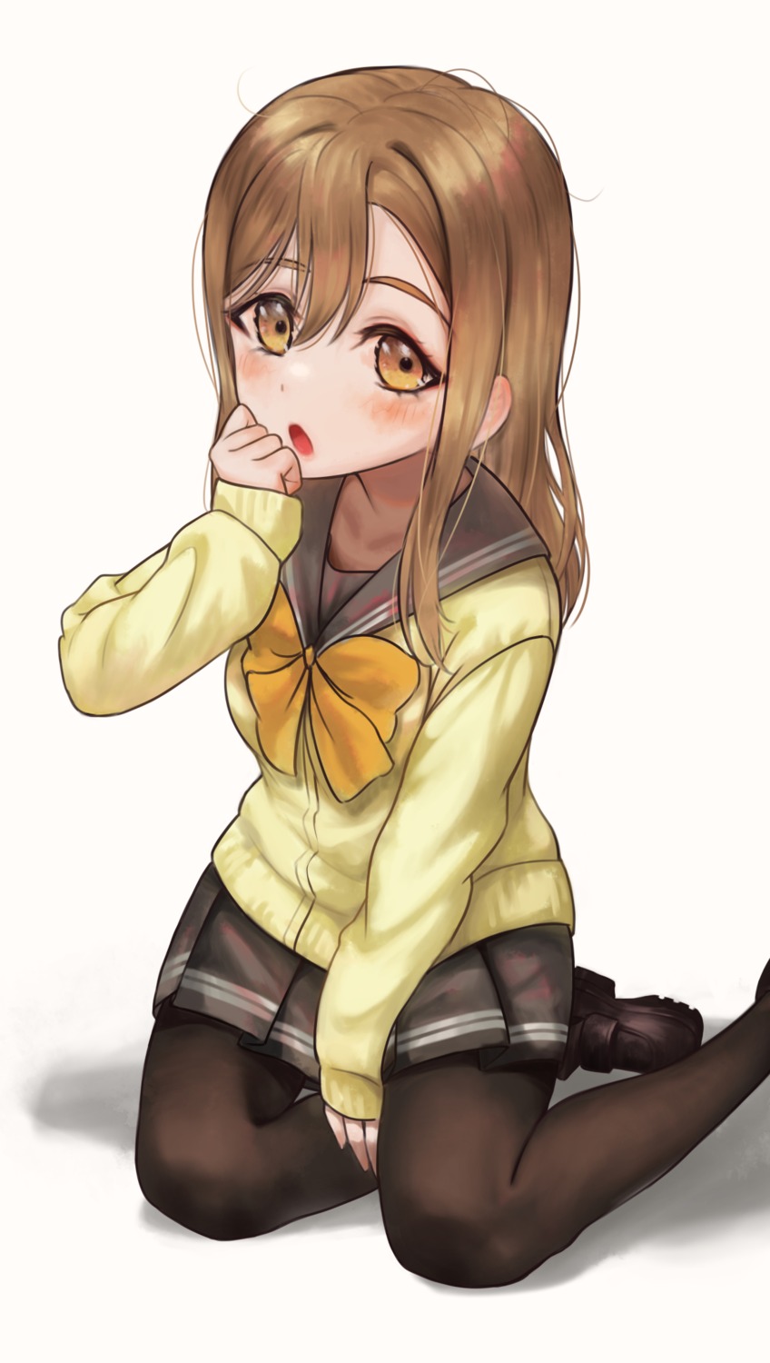 kunikida_hanamaru love_live!_sunshine!! pantyhose seifuku sweater torriet