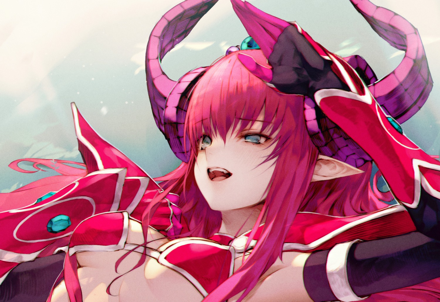 cleavage elizabeth_bathory fate/extra fate/extra_ccc fate/grand_order fate/stay_night horns pointy_ears underboob wanke