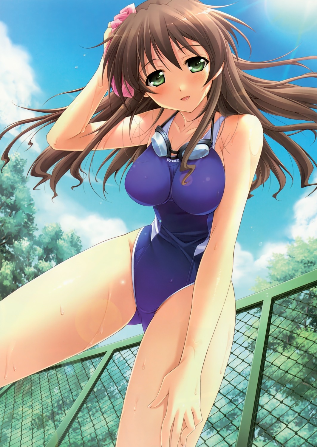 higa_yukari itou_hinako natsu_no_ame swimsuits