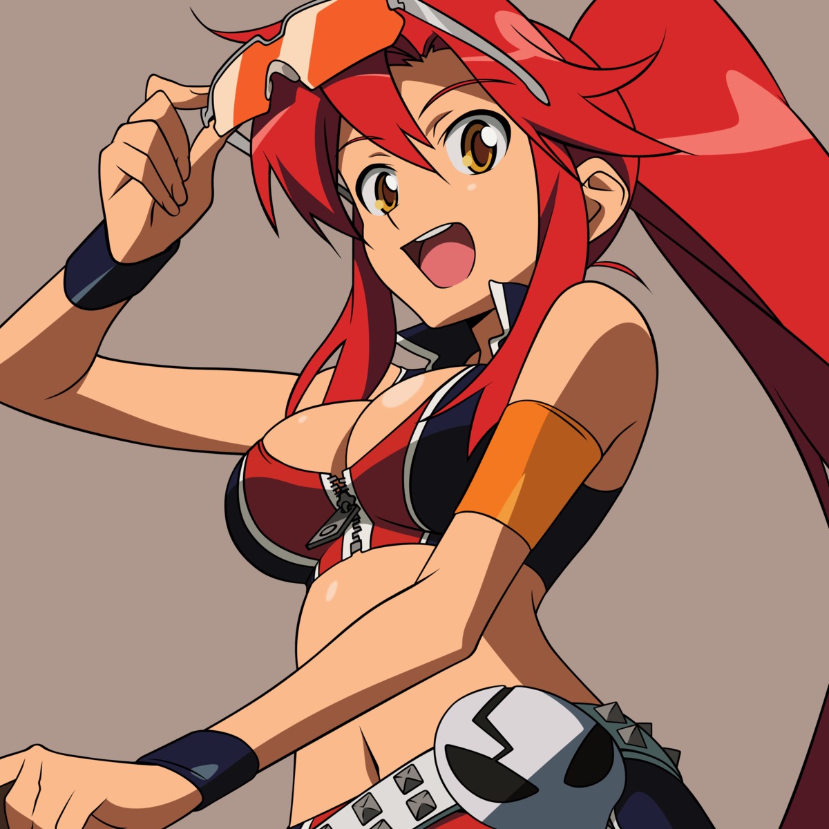 cleavage tengen_toppa_gurren_lagann vector_trace yoko