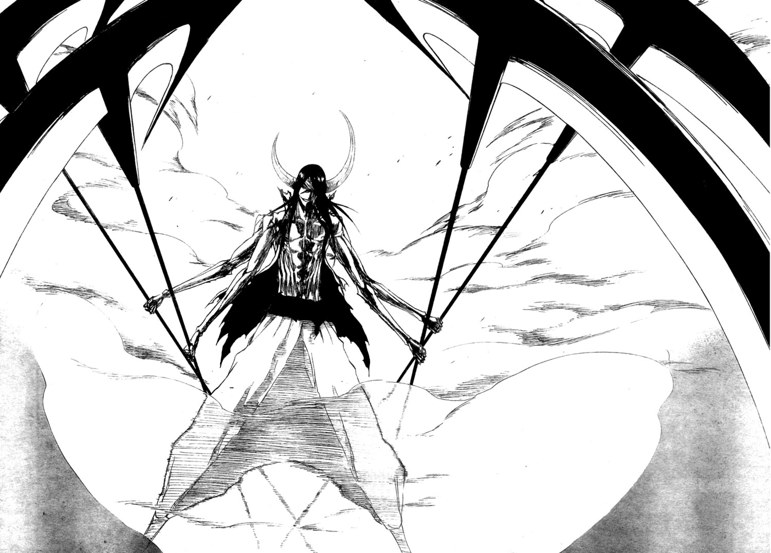 bleach male monochrome nnoitra_jiruga