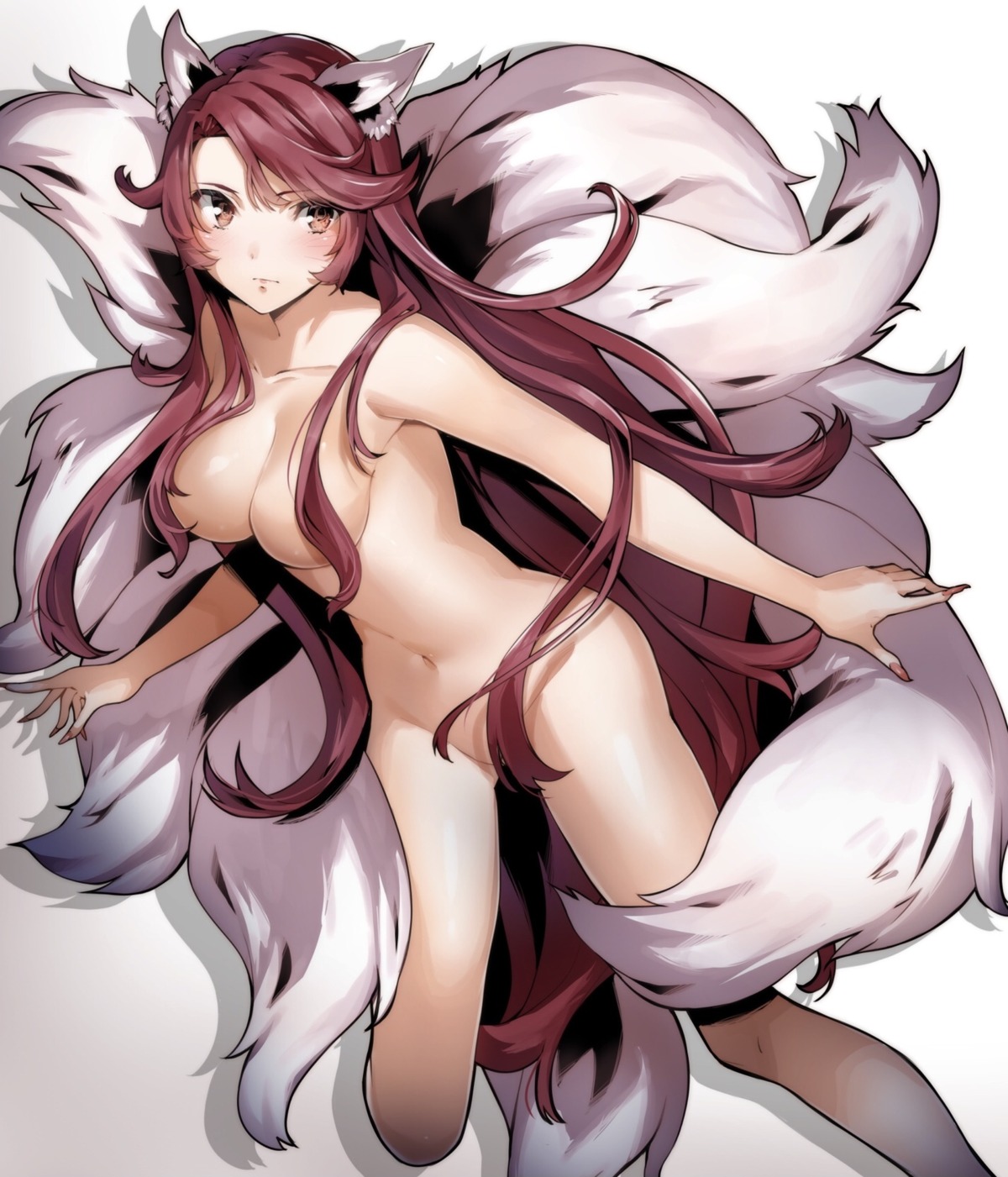 animal_ears kitsune nakano_maru naked tail