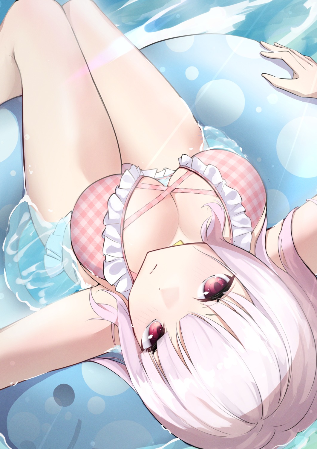 bikini nijisanji nijisanji_gamers shiina_yuika swimsuits unidon_48 wet