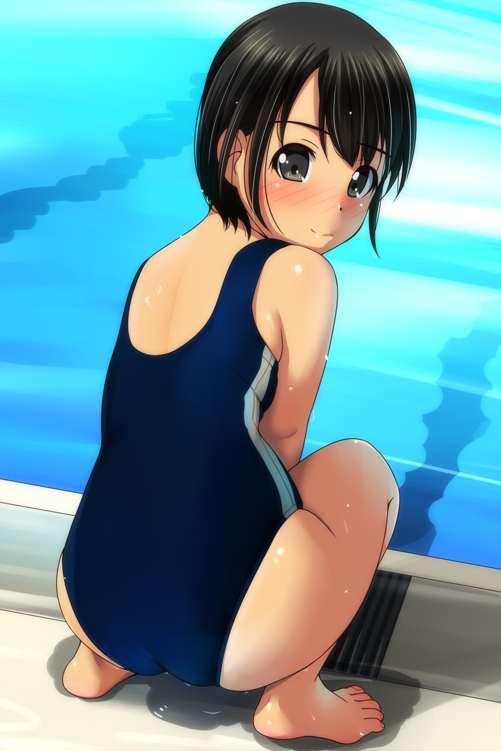 ass loli matsunaga_kouyou school_swimsuit swimsuits wet