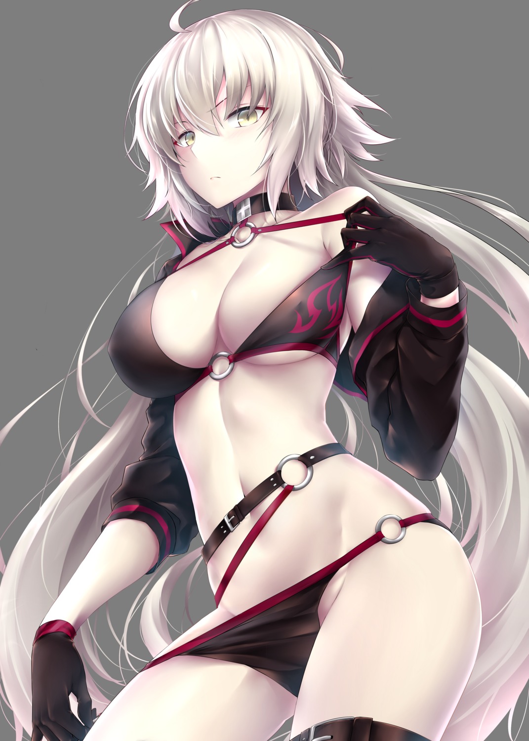 bikini fate/grand_order garter jeanne_d'arc jeanne_d'arc_(alter)_(fate) rei_kun swimsuits transparent_png