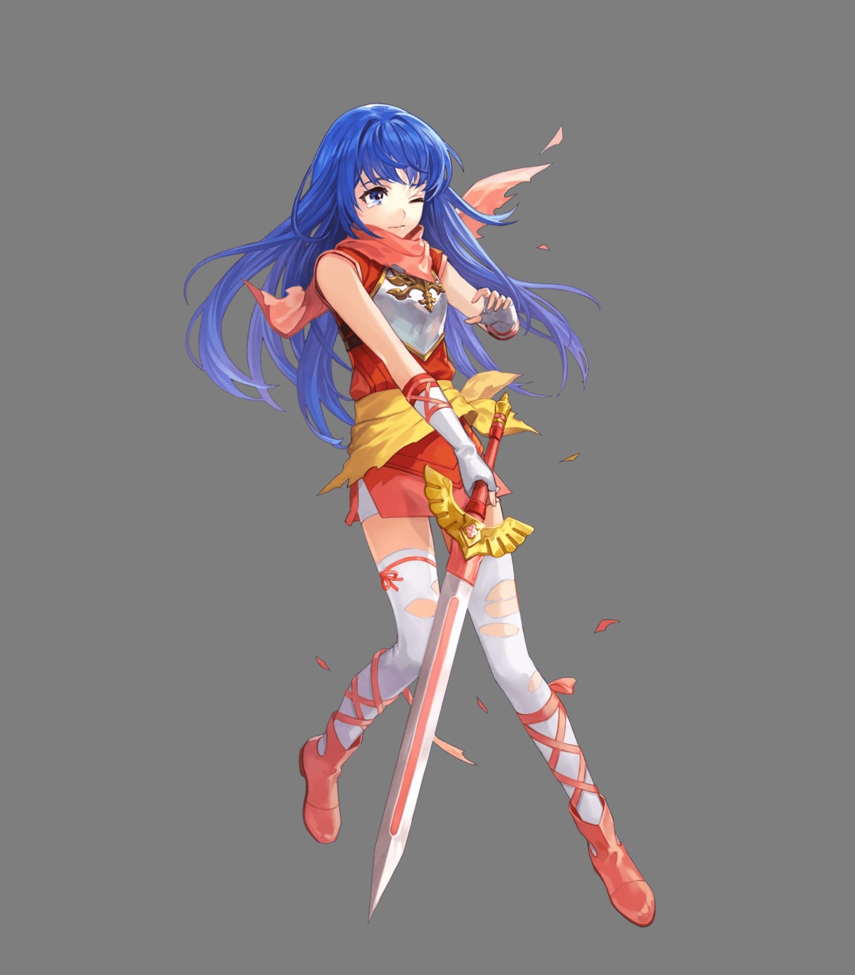 armor asian_clothes fire_emblem fire_emblem:_shin_ankoku_ryuu_to_hikari_no_ken fire_emblem_heroes hakko heels nintendo sheeda sword thighhighs torn_clothes