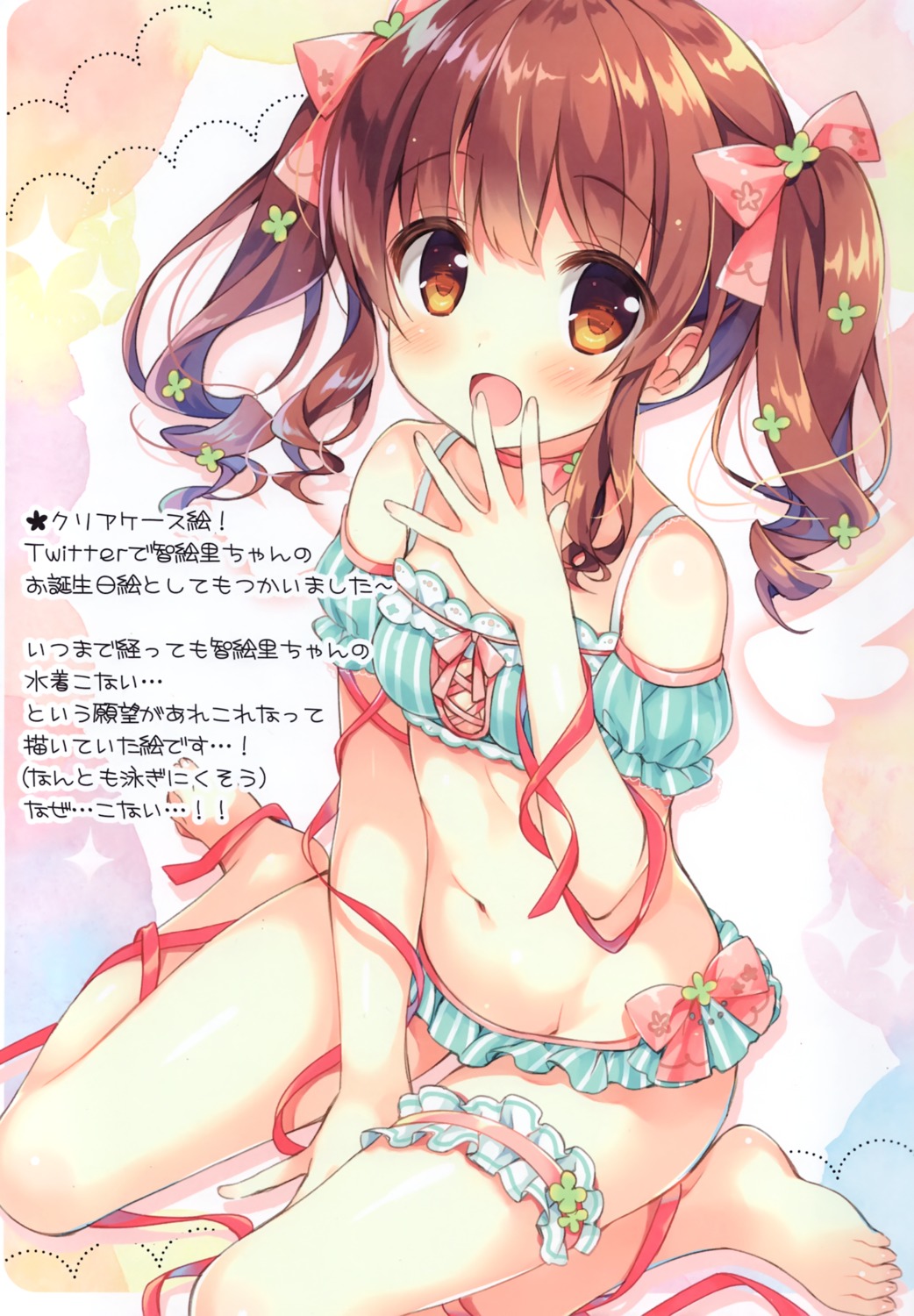 bikini chilly_polka garter ogata_chieri suimya swimsuits the_idolm@ster the_idolm@ster_cinderella_girls