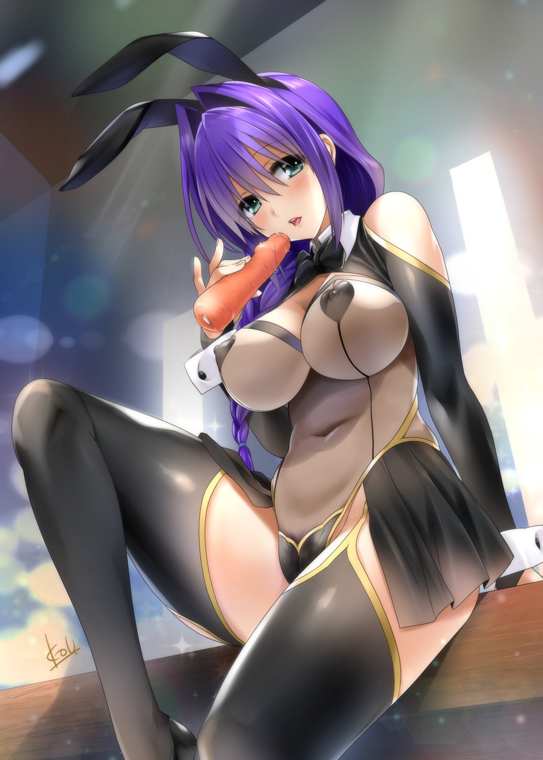 animal_ears bunny_ears bunny_girl cameltoe erect_nipples kanon minase_akiko mitarashi_kousei pasties pubic_hair thighhighs