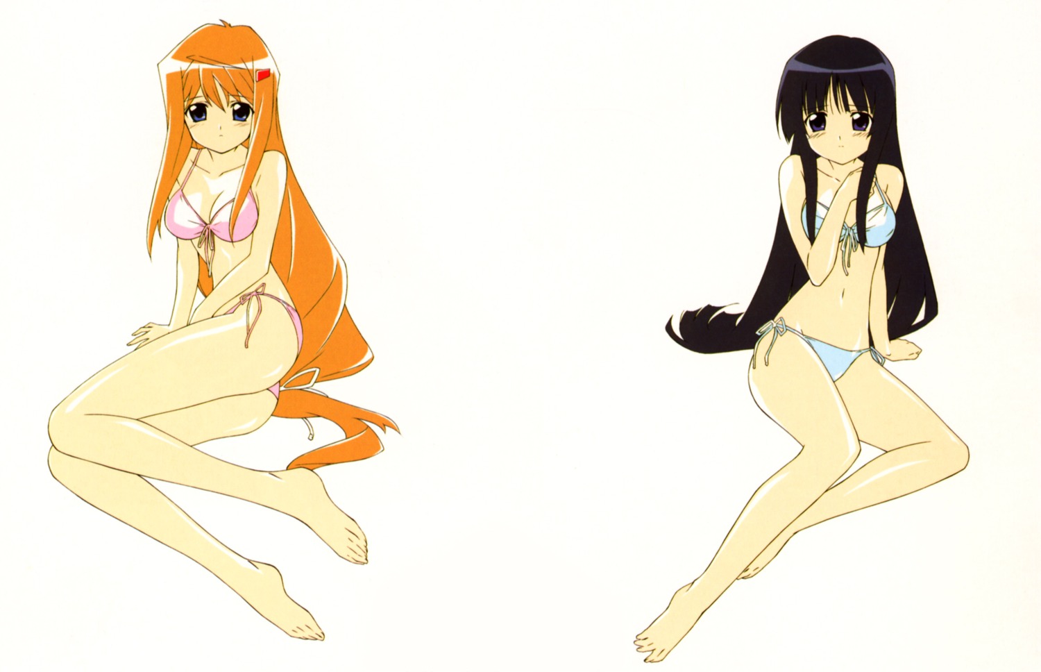 bikini hiiragi_akao jinki jinki_extend swimsuits tsunashima_shirou tsuzaki_aoba