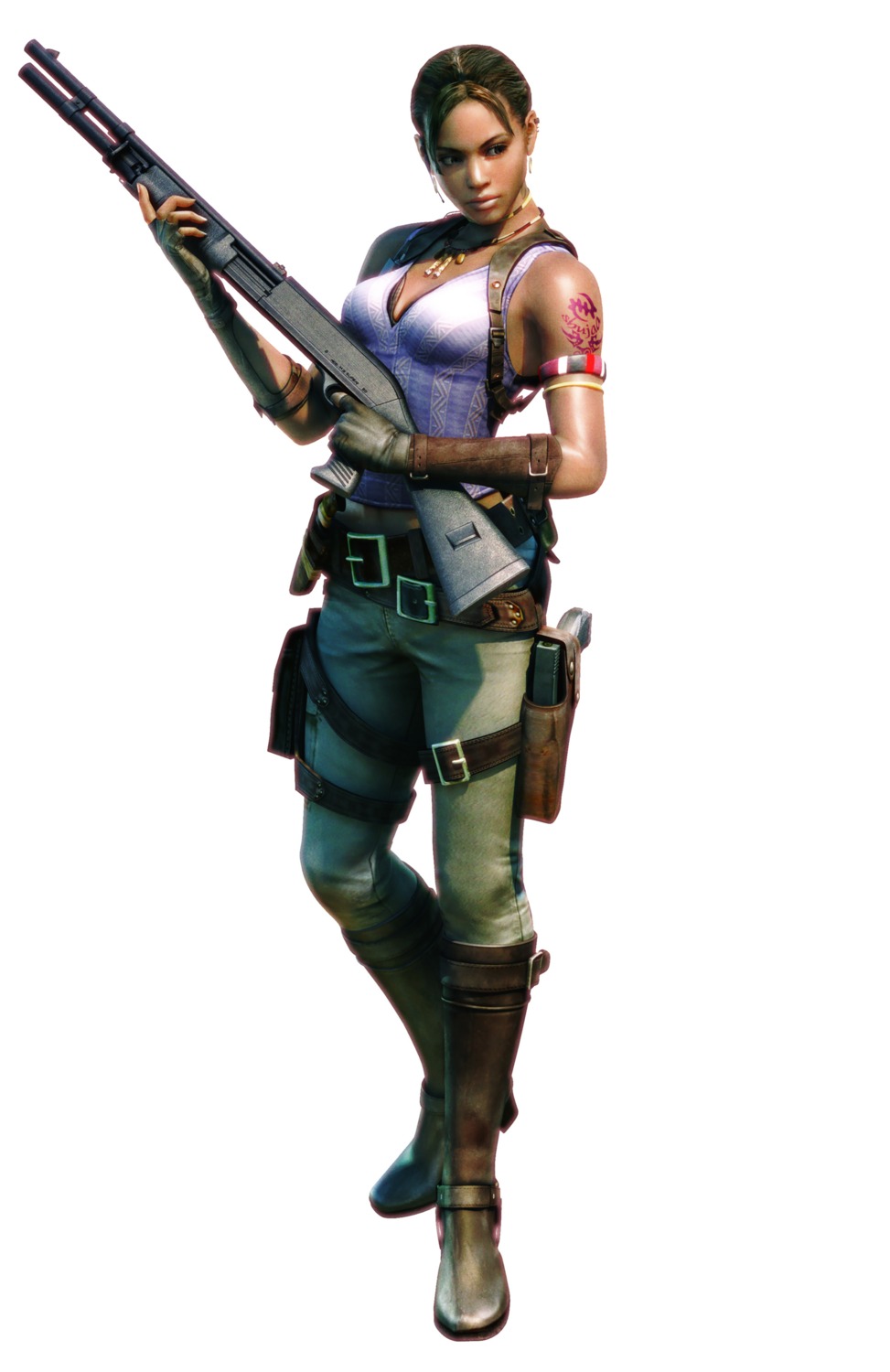 cg gun heels resident_evil resident_evil_5 sheva_alomar