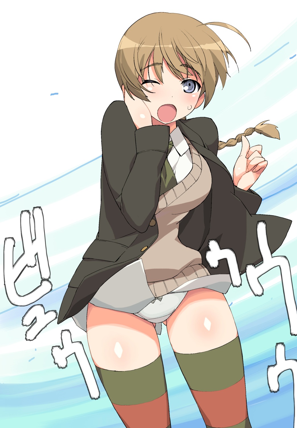 a1 initial-g lynette_bishop pantsu strike_witches thighhighs