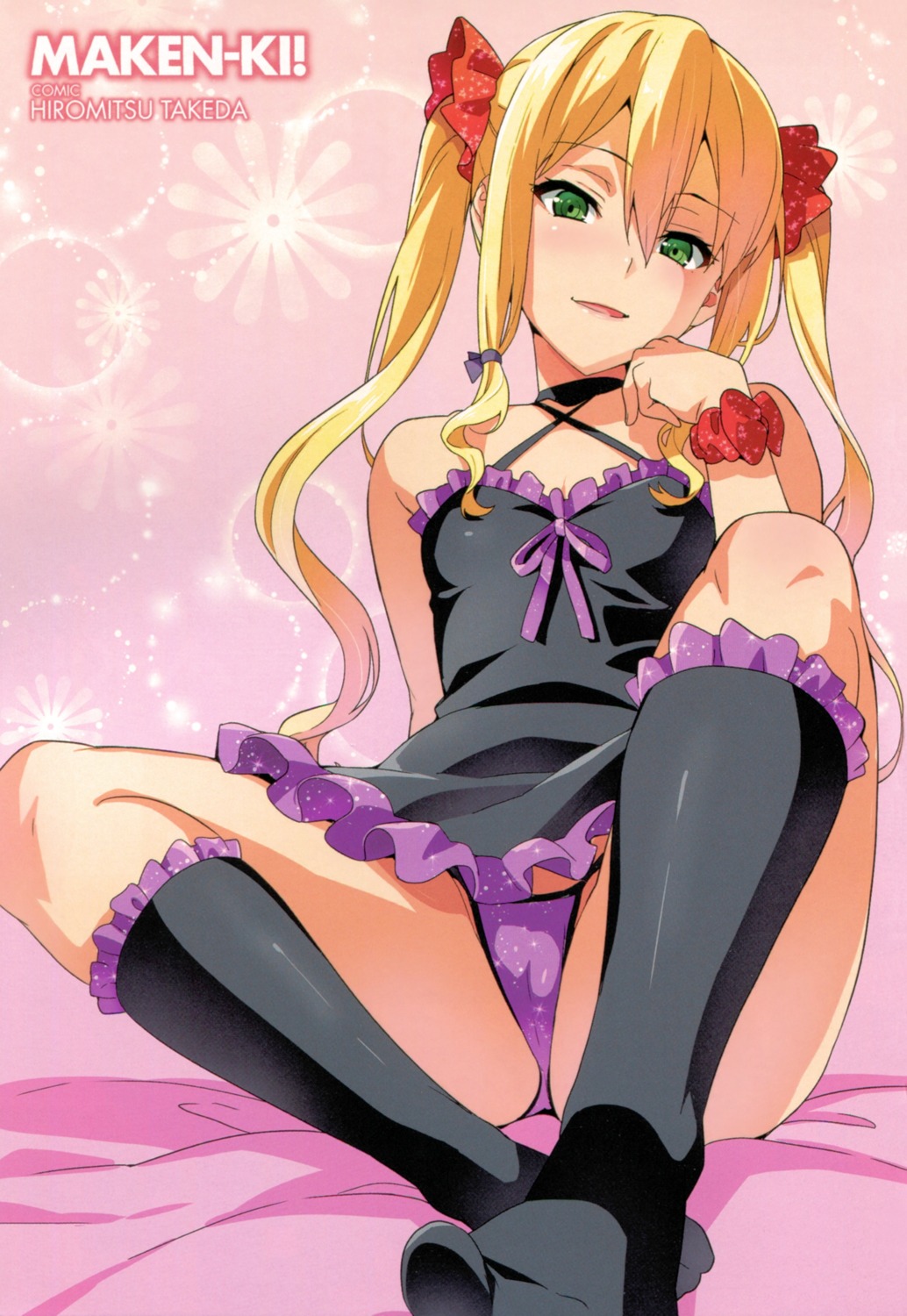 cameltoe dress feet himegami_kodama maken-ki! pantsu takeda_hiromitsu