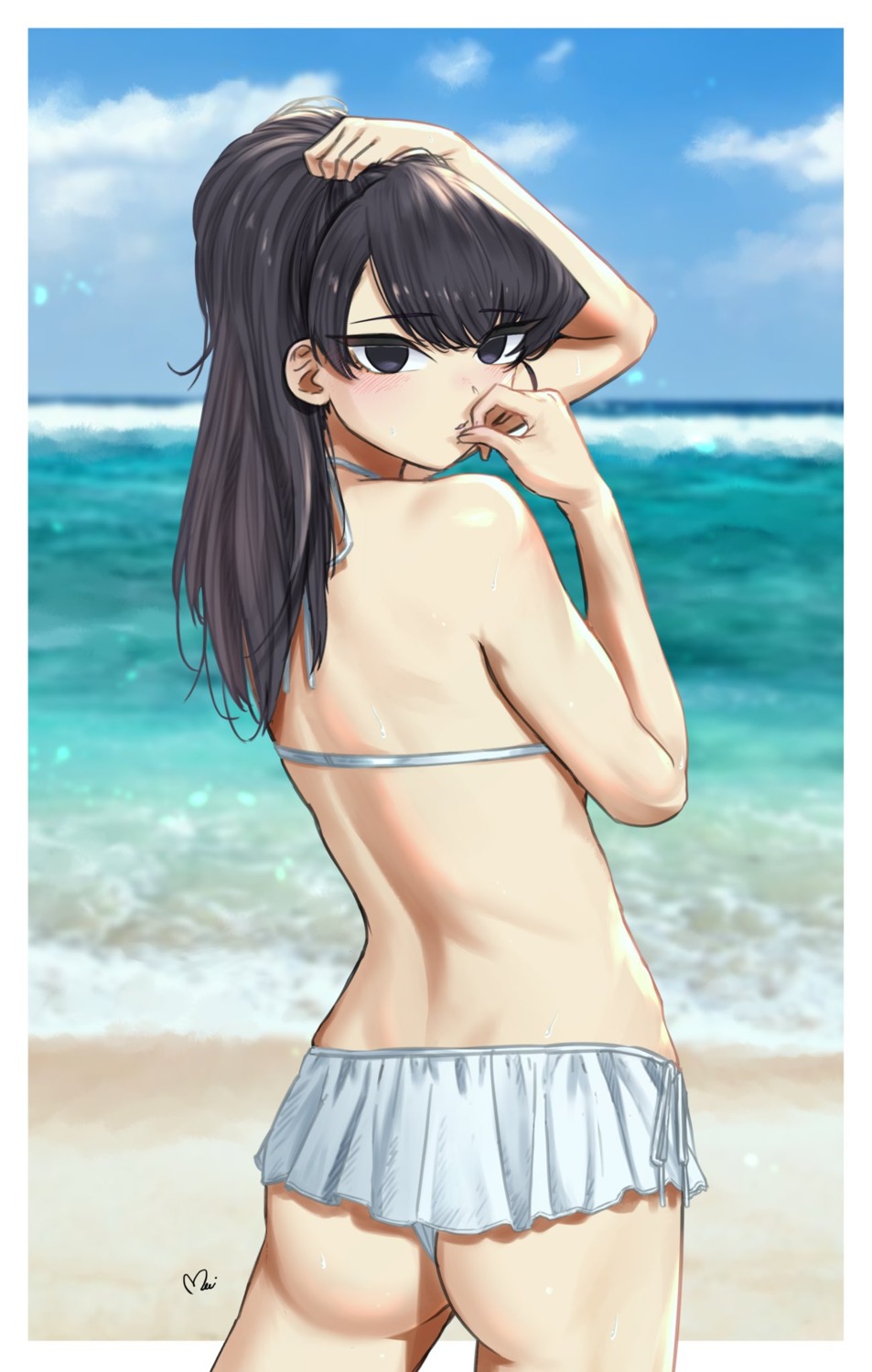 ass bikini komi-san_wa_komyushou_desu. komi_shouko mi swimsuits thong