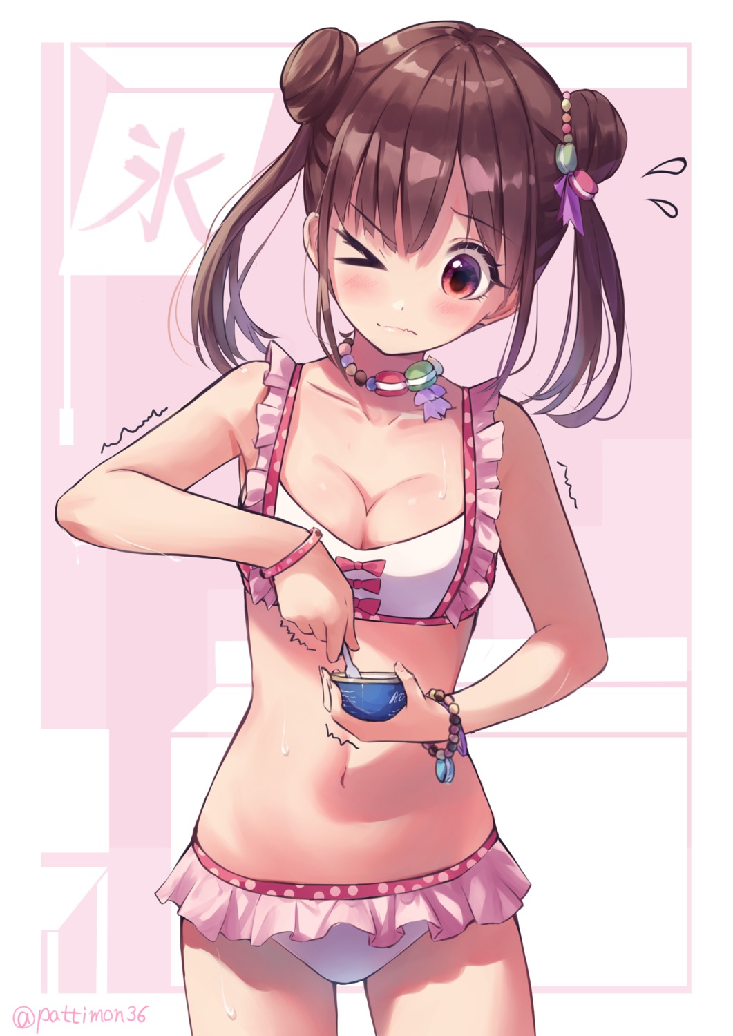 bikini shun'ya_(daisharin36) sonoda_chiyoko swimsuits the_idolm@ster the_idolm@ster_shiny_colors