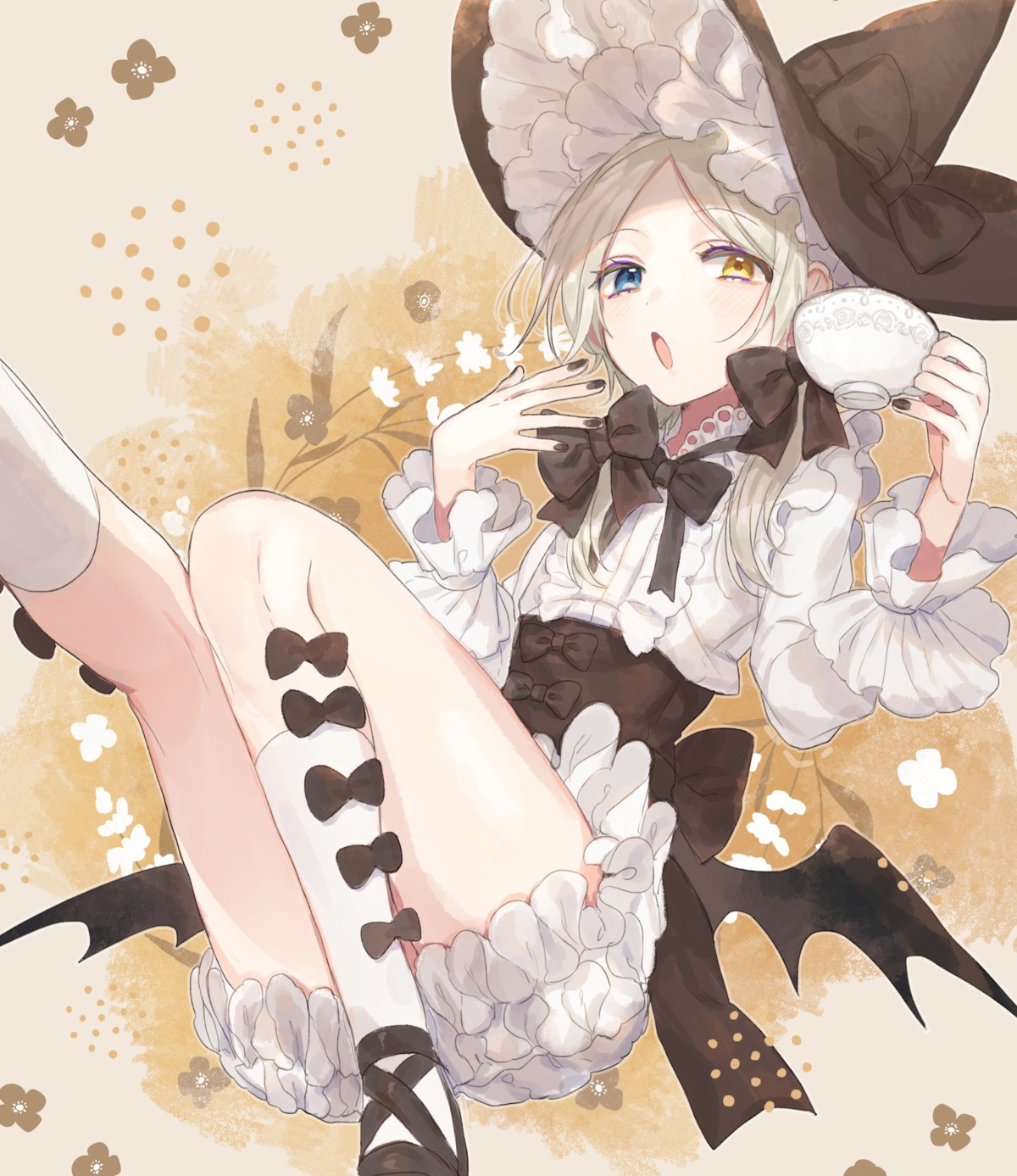 heterochromia skirt_lift tagme wings witch