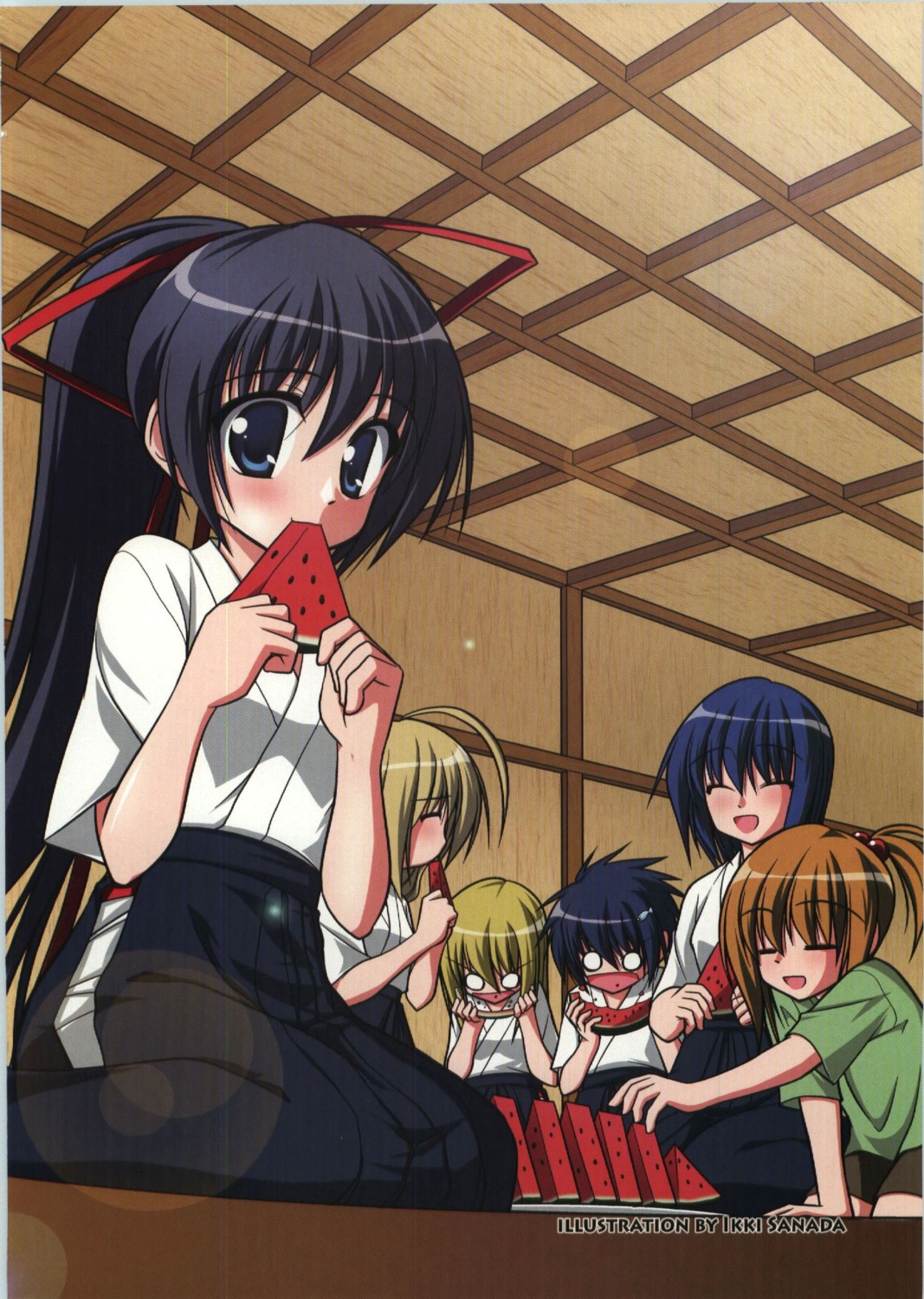 ayase_akatsuki gojyou_yuu hayama_akiho hokaze_minatsu kusaba_haruka rakka_ryuusui sanada_ikki scanning_artifacts screening shimotsuki_mafuyu