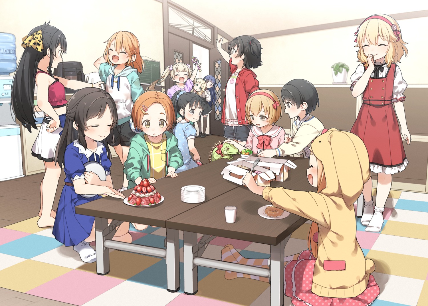 akagi_miria animal_ears dress fukuyama_mai ichihara_nina inumimi koga_koharu kusaka_shi matoba_risa ryuuzaki_kaoru sajou_yukimi sakurai_momoka_(idolm@ster) sasaki_chie tachibana_arisu tail the_idolm@ster the_idolm@ster_cinderella_girls the_idolm@ster_cinderella_girls_u149 thighhighs yokoyama_chika yusa_kozue yuuki_haru