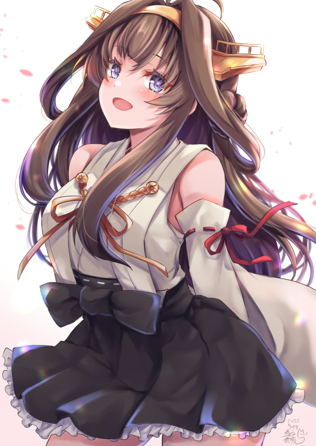 japanese_clothes kantai_collection kongou_(kancolle) mashiro_yukiya