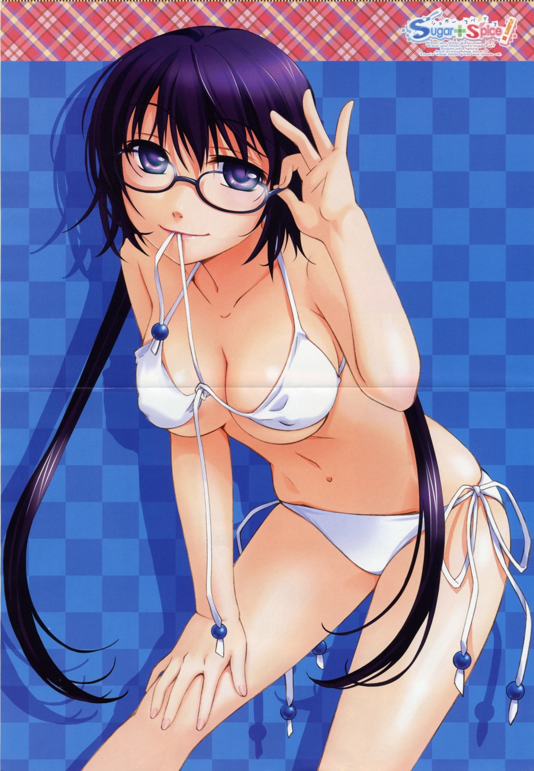 bikini cleavage crease fixme ginta megane miyama_ai sugar+spice swimsuits