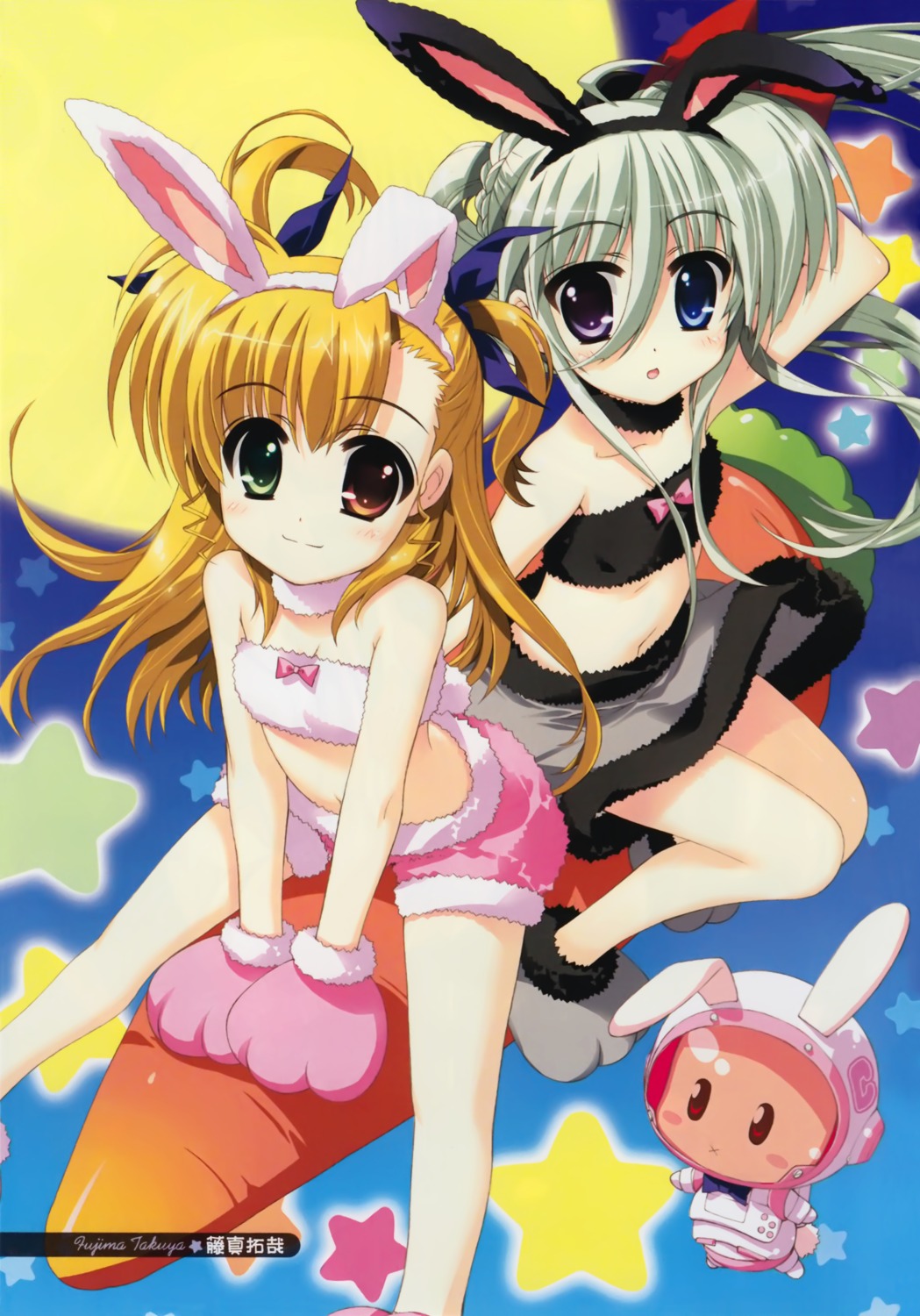 animal_ears bunny_ears einhart_stratos fujima_takuya heterochromia mahou_shoujo_lyrical_nanoha mahou_shoujo_lyrical_nanoha_vivid vivio