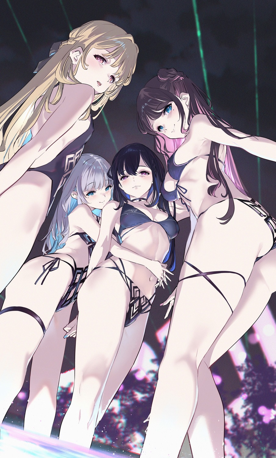 ass bikini ga/ddd garter swimsuits thong wet yuri