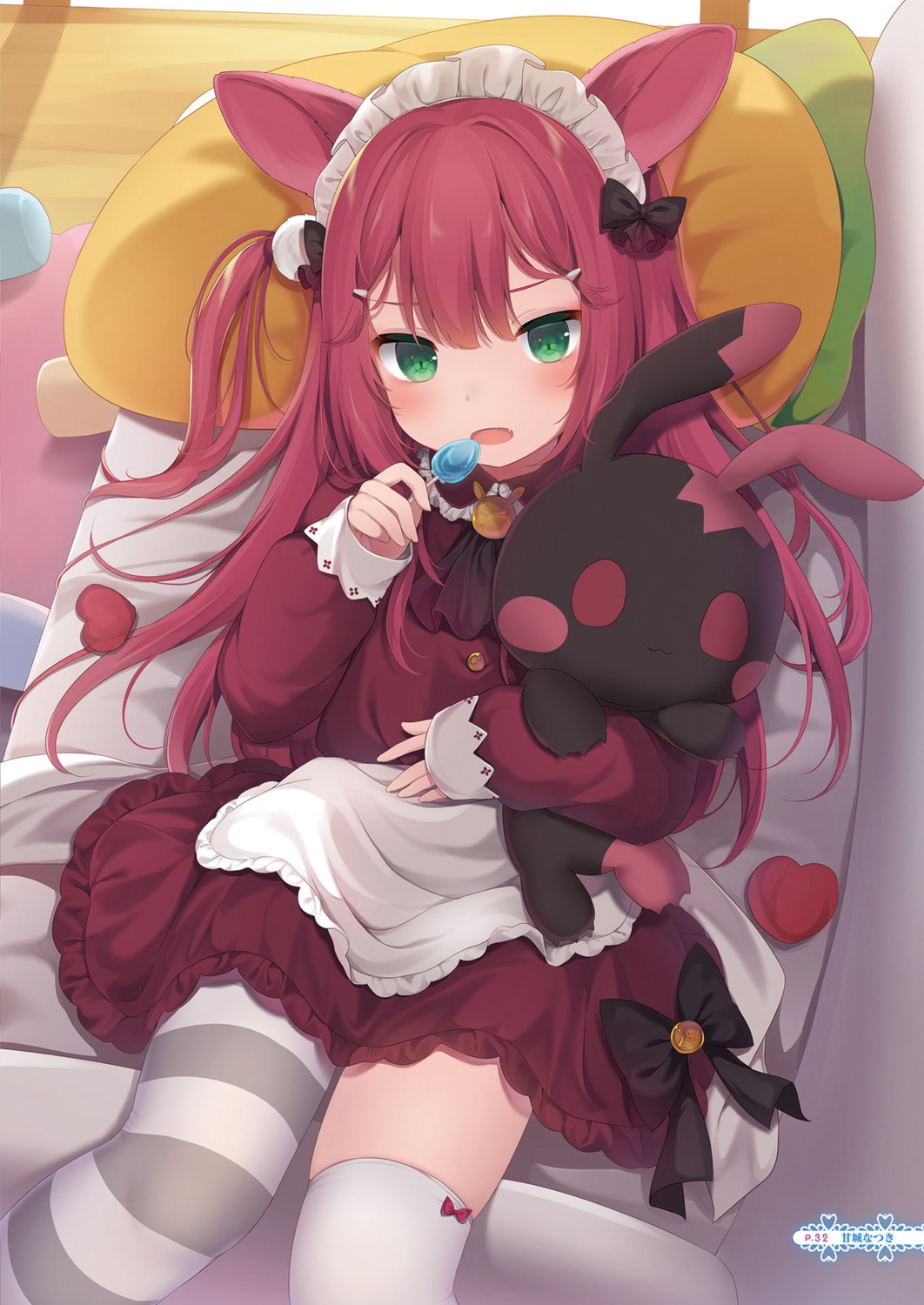 amashiro_natsuki animal_ears lolita_fashion thighhighs