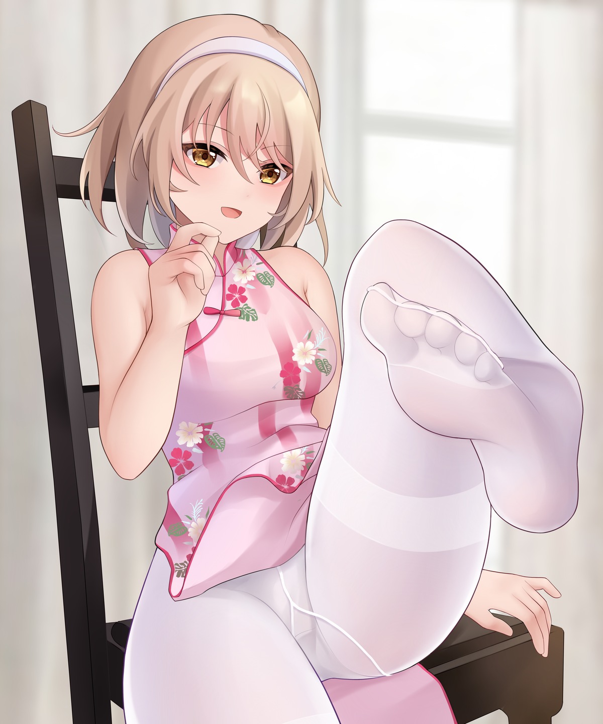 asagiri_ai chinadress feet pantsu pantyhose skirt_lift