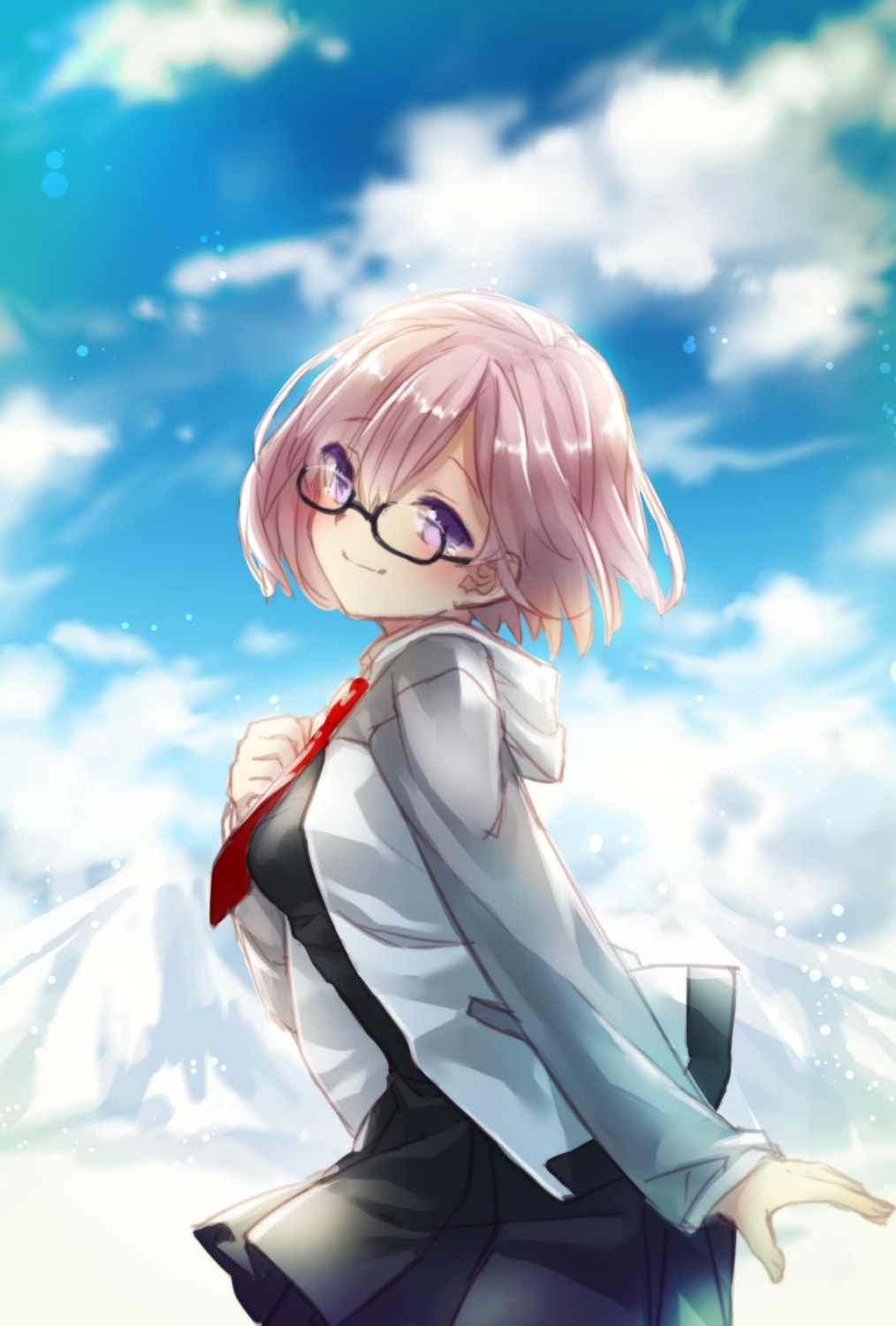 fate/grand_order mash_kyrielight megane yumeichigo_alice