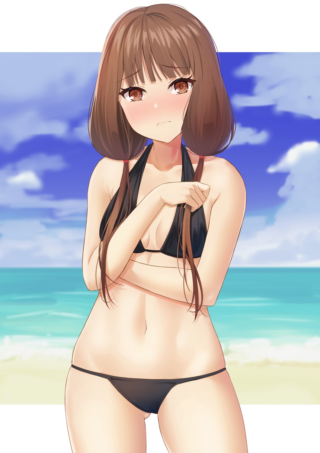 bikini breast_hold cameltoe hofumaso iino_miko kaguya-sama_wa_kokurasetai_~tensai-tachi_no_renai_zunousen~ swimsuits