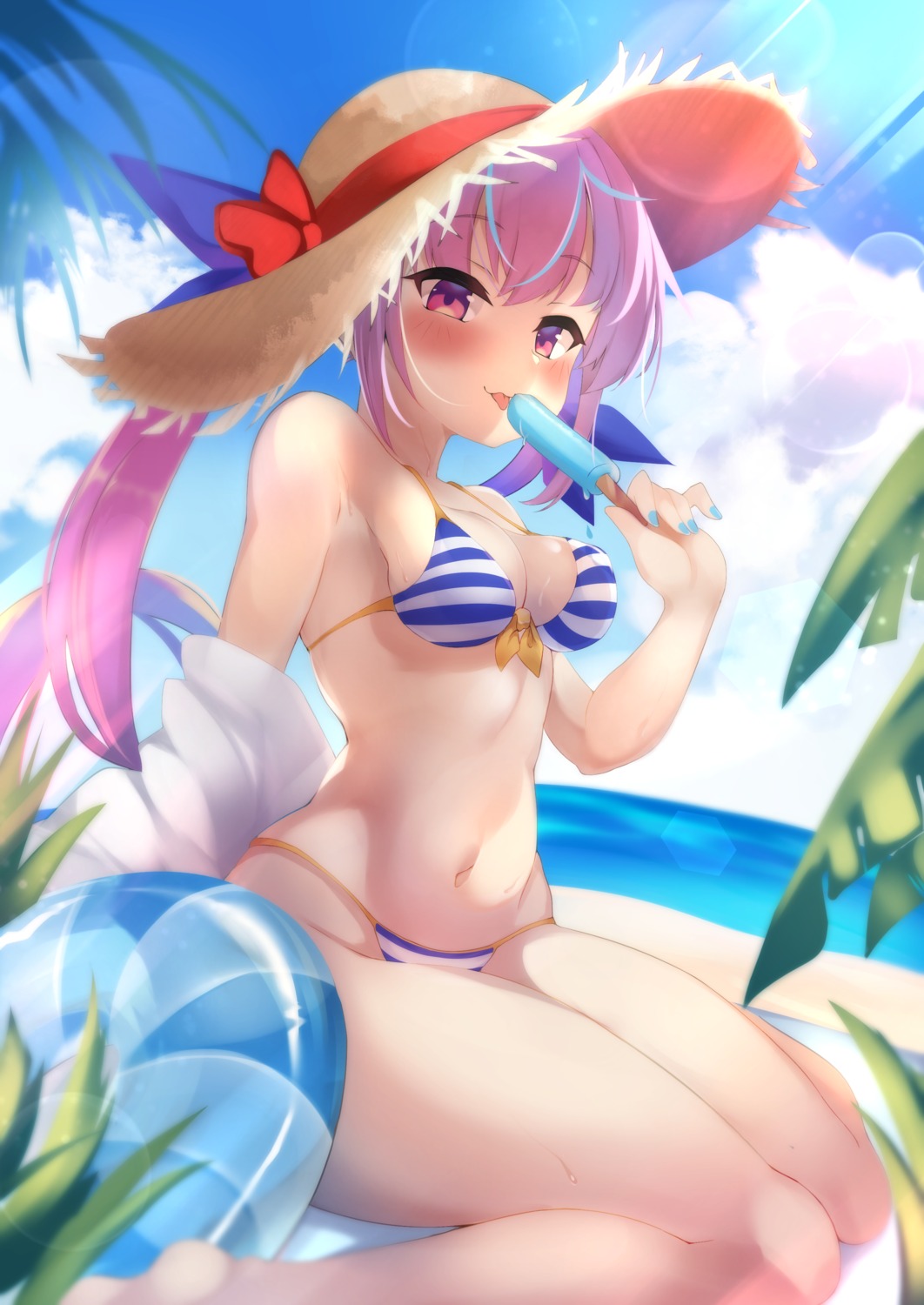 bikini hololive minato_aqua moneko1107 swimsuits