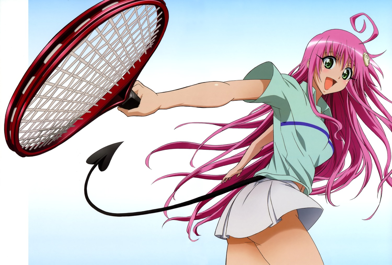 hori_taeko lala_satalin_deviluke tail tennis to_love_ru