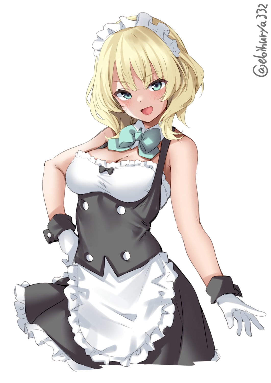 ebifurya kantai collection colorado (kancolle) cleavage maid skirt lift ...