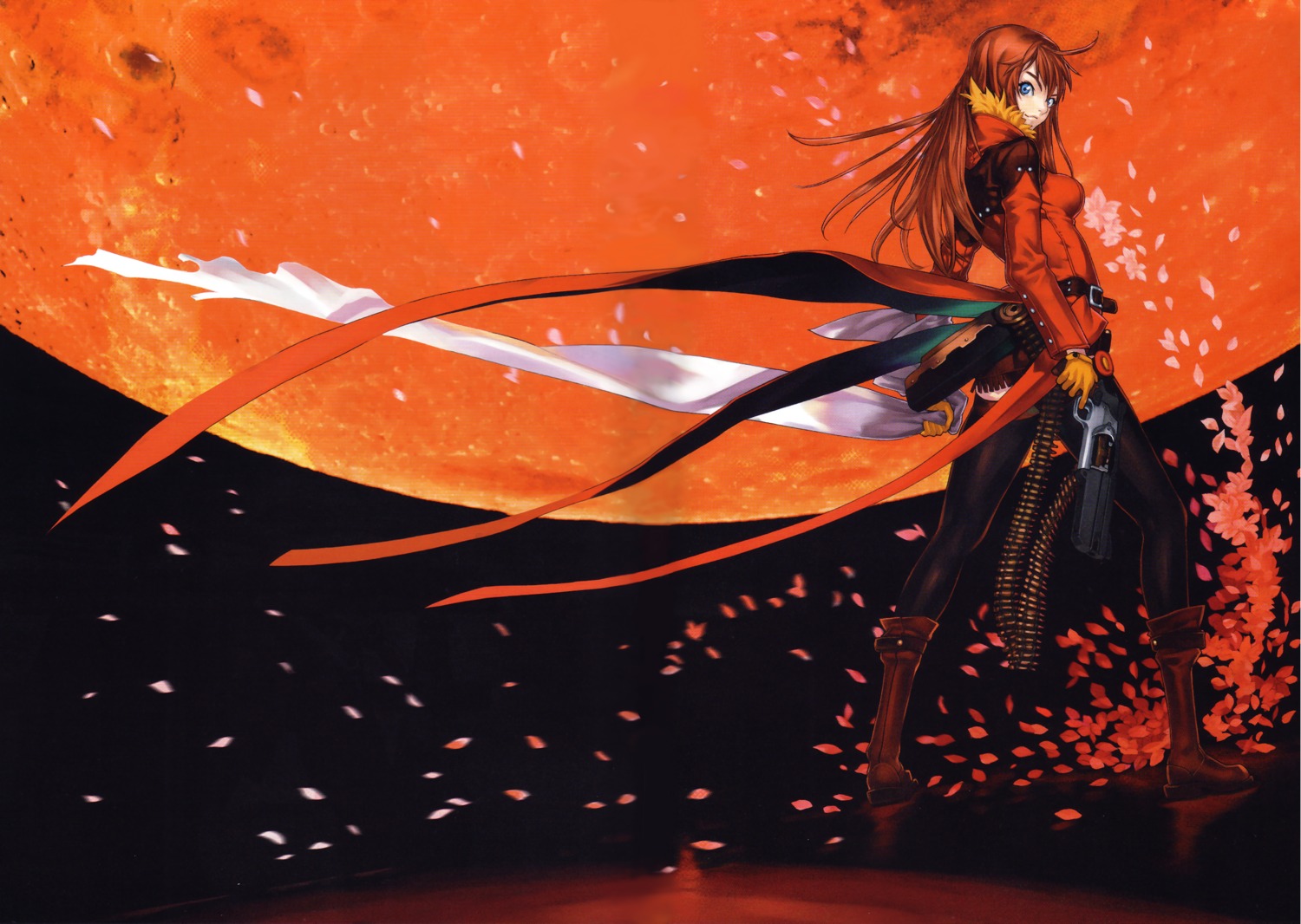 bakuretsu_tenshi bakuretsu_tenshi_-infinity- gun hakua_ugetsu megumi thighhighs