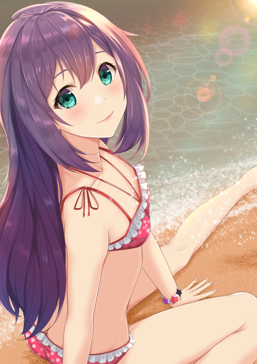 ass bikini cleavage mochizuki_anna swimsuits the_idolm@ster the_idolm@ster_million_live! yuzuyu_(hyui)