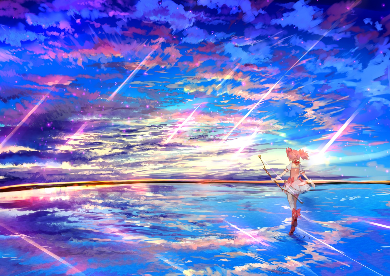 kaname_madoka landscape puella_magi_madoka_magica ume_(plumblossom)