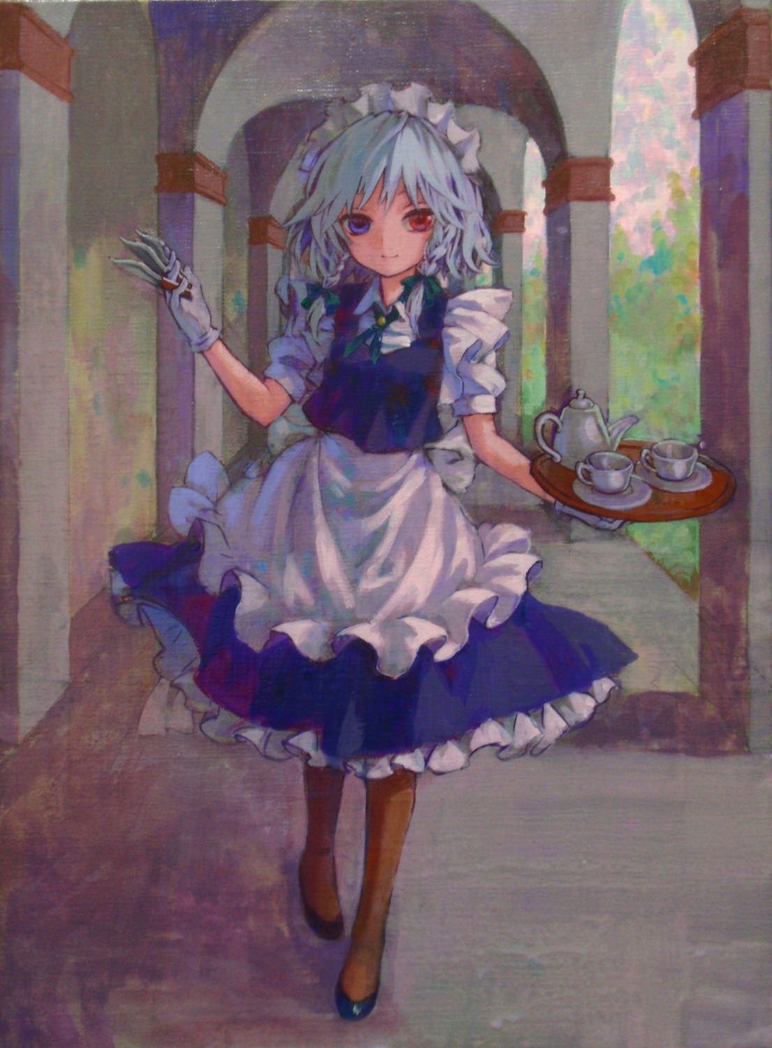 ama-tou heterochromia izayoi_sakuya touhou