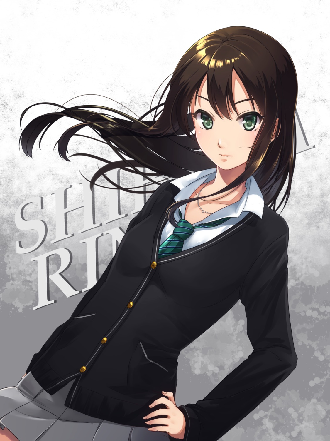 hitsuji_kumo seifuku shibuya_rin sweater the_idolm@ster the_idolm@ster_cinderella_girls