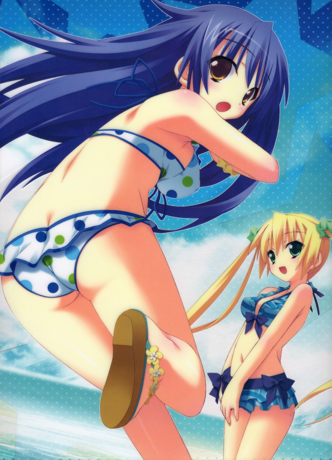 bikini kannagi_rei kujou_ria lillian misa_brigitta_cristelis screening swimsuits twinkle_crusaders