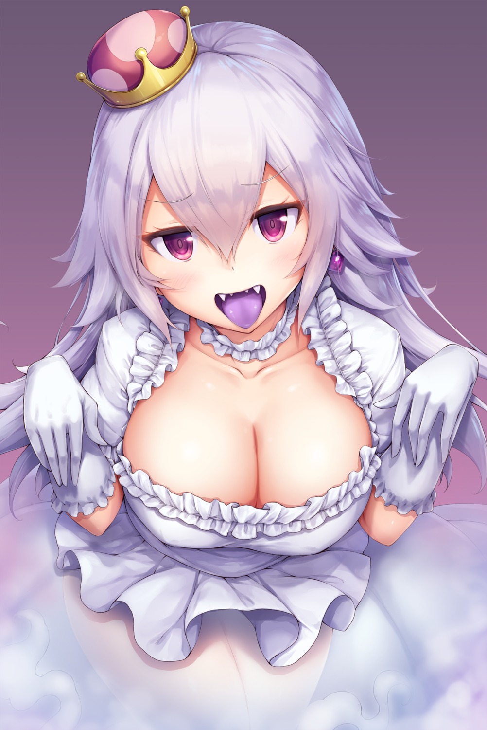 cleavage luigi's_mansion new_super_mario_bros._u_deluxe princess_king_boo see_through snowcanvas