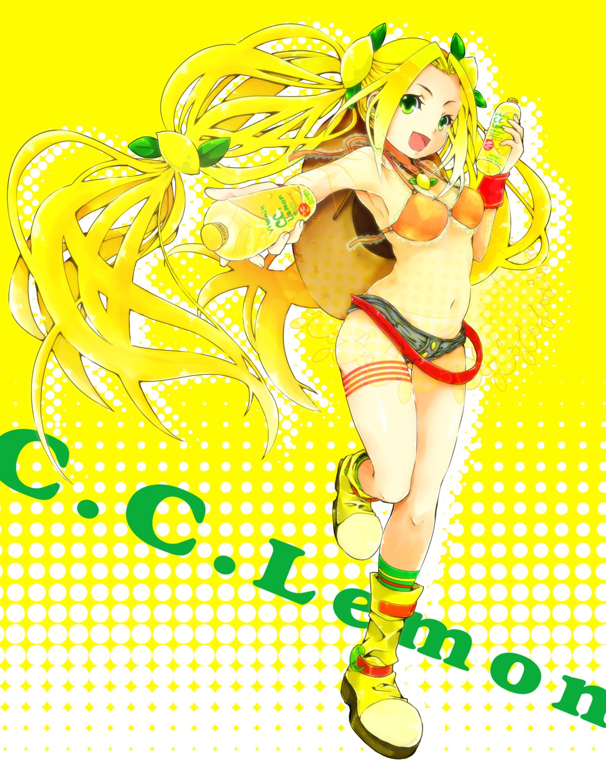 bikini_top c.c._lemon c.c._lemon_(character) fulunukko swimsuits