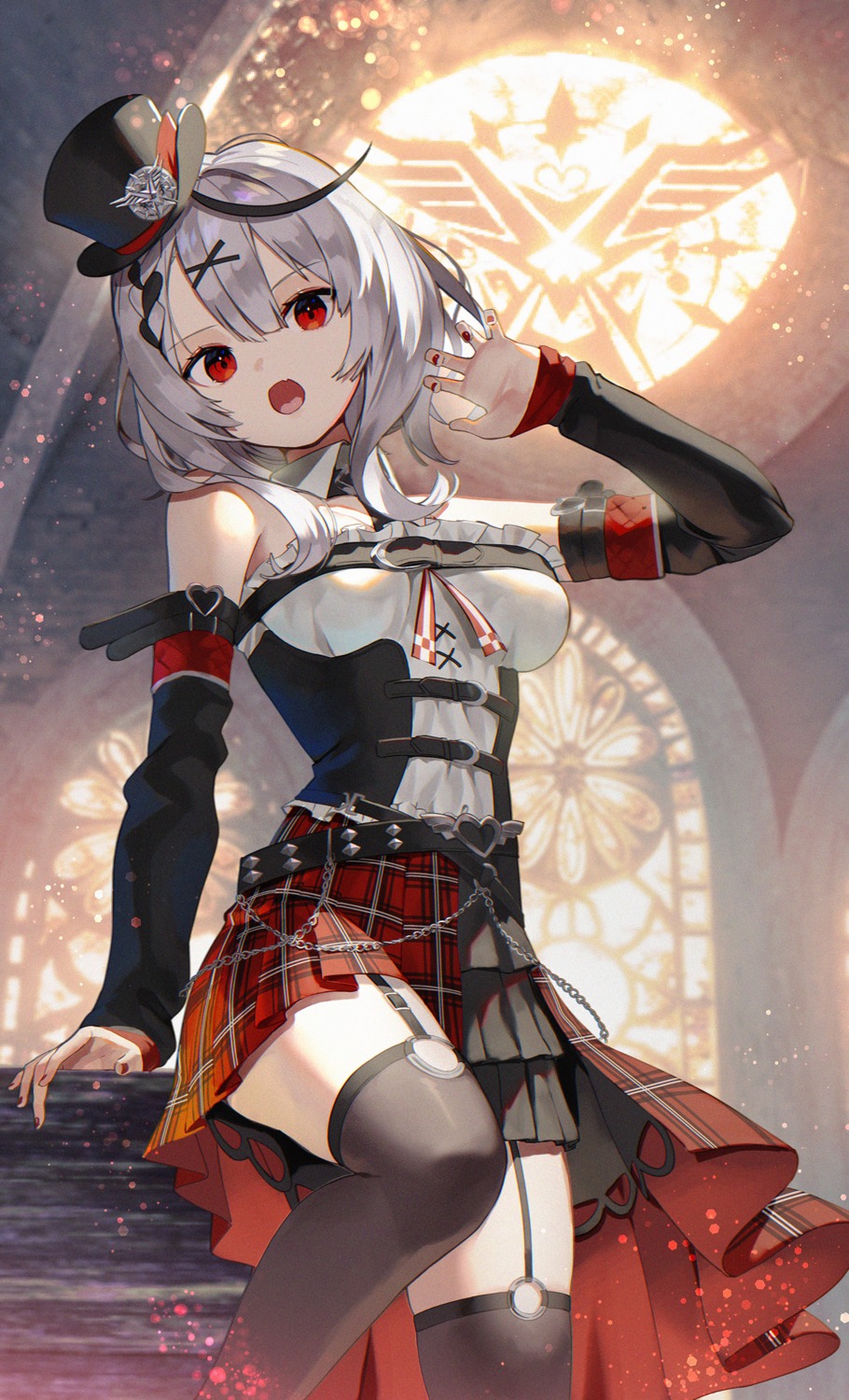 hololive sakamata_chloe scottie stockings thighhighs