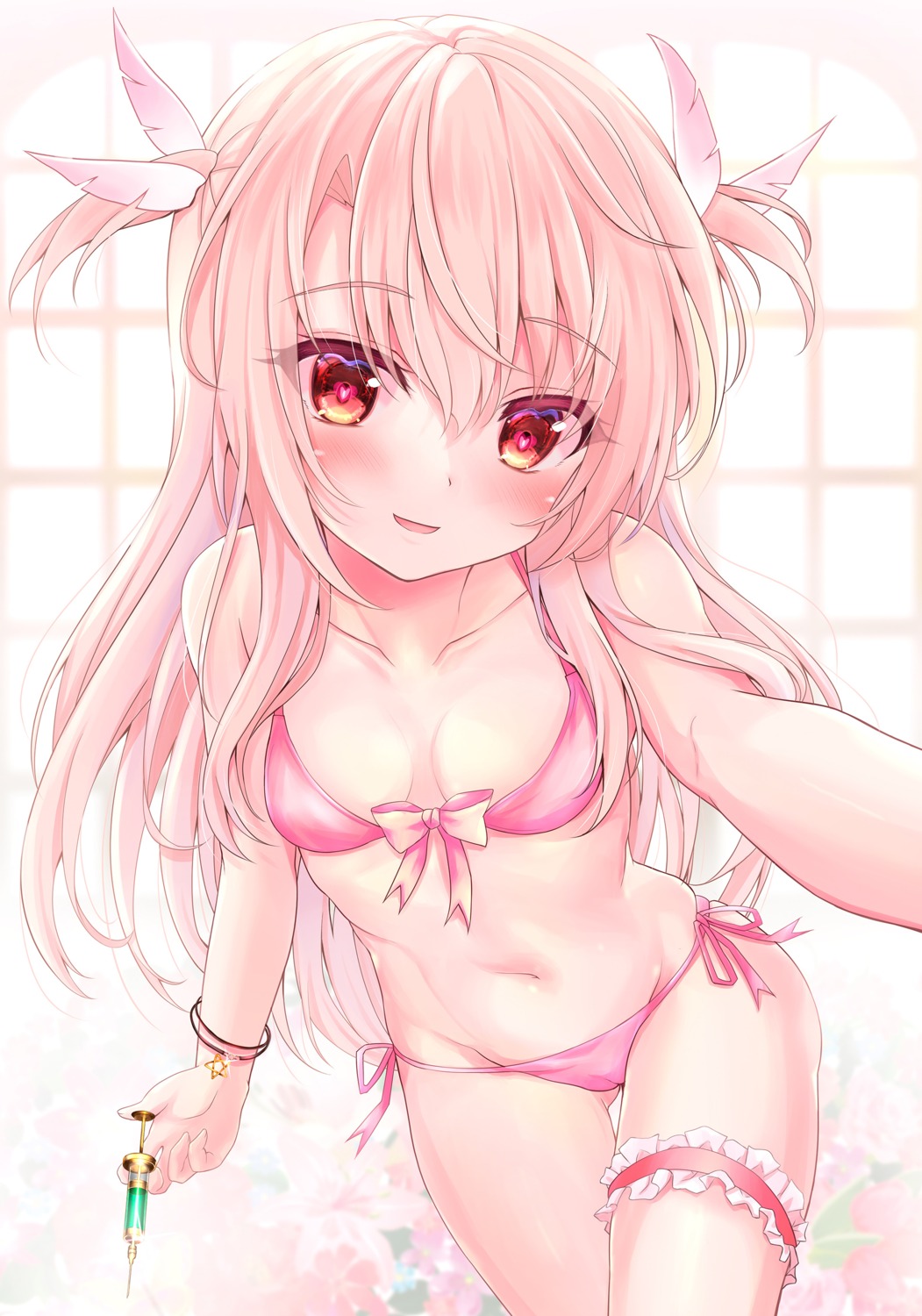 bikini cameltoe fate/kaleid_liner_prisma_illya fate/stay_night garter illyasviel_von_einzbern loli shaian swimsuits